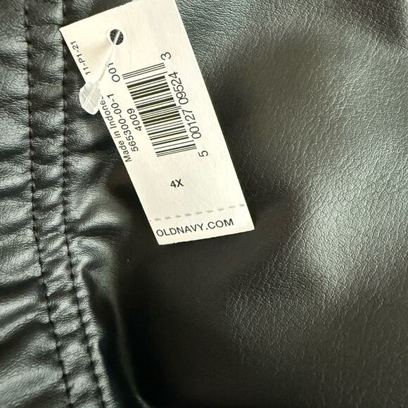 Old Navy black High-Waisted Faux-Leather Fashion Layering Leggings - Picture 14 of 14